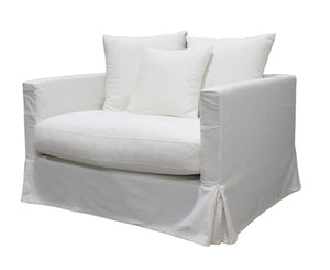 Luxe Slip Cover Sofa Chair - Cream