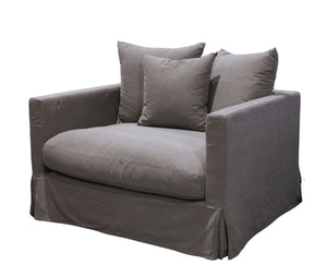 Luxe Slip Cover Sofa Chair - Gray