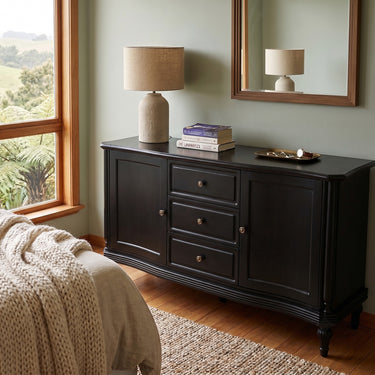 Allure Sideboard in black in an interior setting