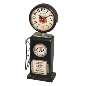 Gulf Petrol Pump Table Clock