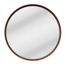 Oslo Wooden Mirror 100x100cm in walnut finish