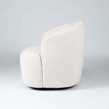 Reflect Halo Swivel Chair in Ivory - side view