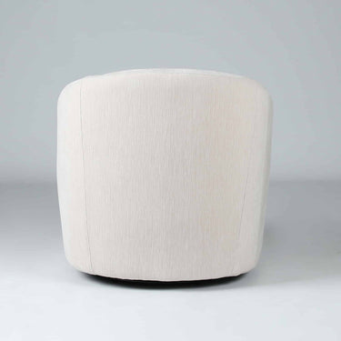 Reflect Halo Swivel Chair in Ivory - back view