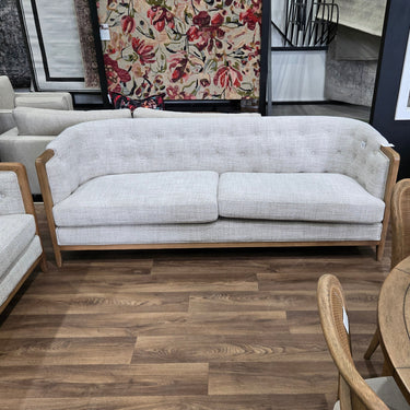 Regal 3 Seater Sofa - Natural Weave / History Oak