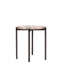 VISTA Athen Low Side Table - Travertine Finish