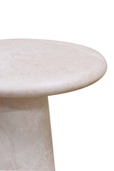 VISTA Martini Side Table - Travertine