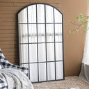 Loggia Arched Window Mirror - Black - 168x100cm