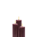 SIRIUS Sille Rechargeable S/3 Candles - Bordeaux