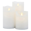SIRIUS Sara Rechargeable S/3 Candles D75 - White