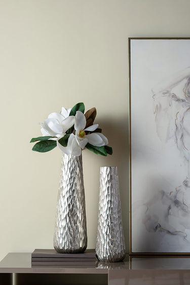 Diamond Texture Aluminium Vase - 49cm at Online8 Furniture Auckland NZ