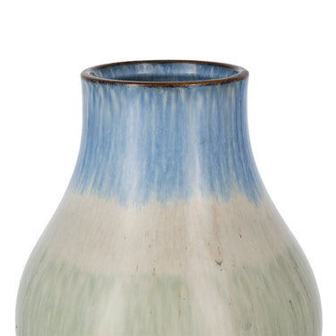 Ceramic Vase - Grey & Blue 20cm at Online8 Furniture Auckland NZ