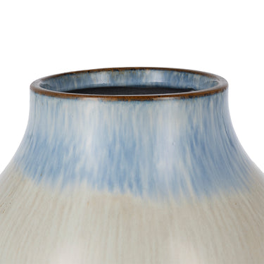 Ceramic Vase - Grey & Blue 17cm at Online8 Furniture Auckland NZ
