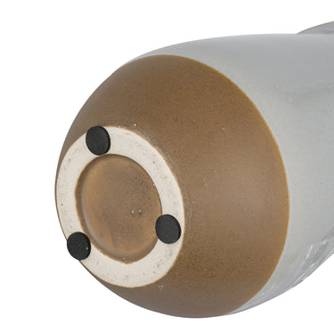 Ceramic Vase - White & Terracotta 20cm at Online8 Furniture Auckland NZ