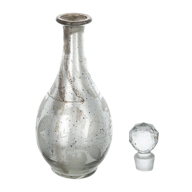 Antique Mirrored Vase with Stopper - Speckled 31cm at Online8 Furniture Auckland NZ