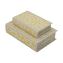 Lemon Book Box Set of 2 - styled