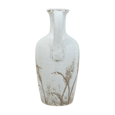 Ceramic Vase - Cream & Natural 34cm at Online8 Furniture Auckland NZ