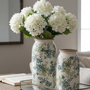 Green Floral Vase - 32cm at Online8 Furniture Auckland NZ