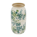 Green Floral Vase - 25cm at Online8 Furniture Auckland NZ