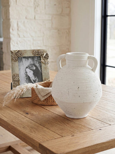 White Terracotta Urn - 25cm at Online8 Furniture Auckland NZ