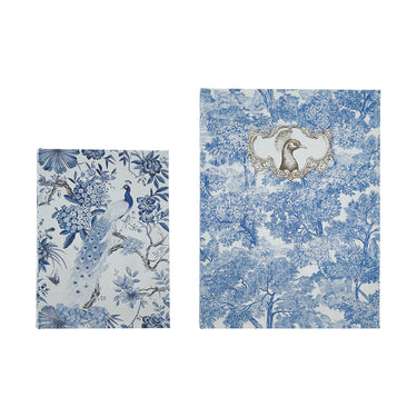 Blue Toile Book Box Set of 2 - styled