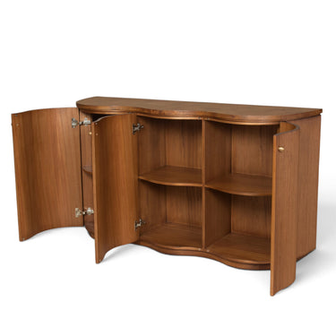 Paloma Wave Sideboard, detail of the wave door front
