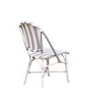 SIKA Alu-Affair Sofie Outdoor Dining Chair - Grey & White Stripe