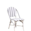 SIKA Alu-Affair Sofie Outdoor Dining Chair - Grey & White Stripe