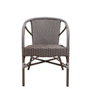 SIKA Alu-Affair Madeleine Outdoor Armchair - Cappuccino w/White Dot