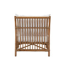 SIKA Exterior Caroline Outdoor Lounge Chair w/White Cushions - Antique