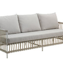 SIKA Exterior Caroline Outdoor Sofa w/Grey Cushions - Dove White
