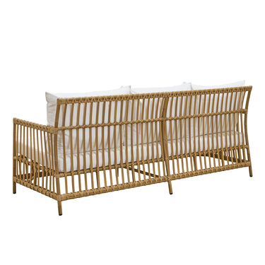 SIKA Exterior Caroline Outdoor Sofa w/White Cushions - Antique