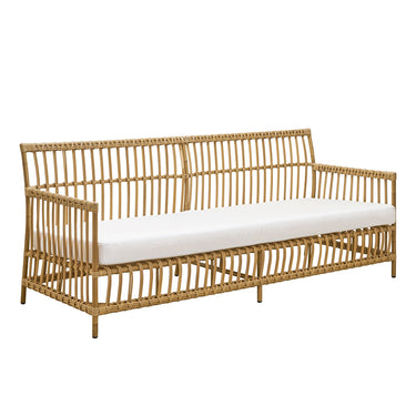 SIKA Exterior Caroline Outdoor Sofa w/White Cushions - Antique