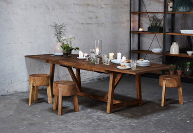 SIKA Roger Suar Wood Stool - Natural