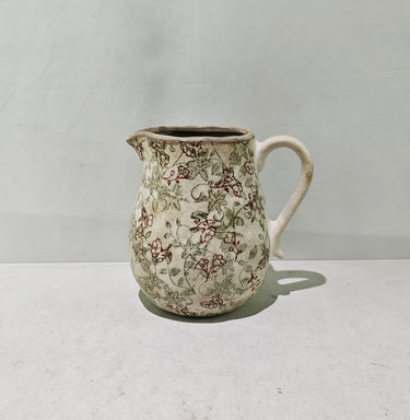 Autumn Floral Ceramic Jug - 20cm at Online8 Furniture Auckland NZ
