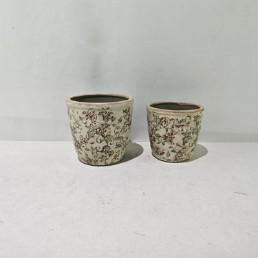 Autumn Floral Pot - 14cm at Online8 Furniture Auckland NZ