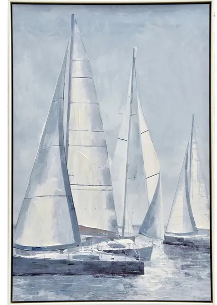 Framed Wingsails Painting 63x93 cm