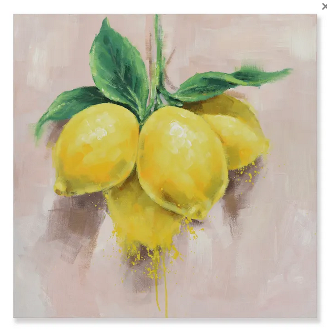 Mediterranean Lemon Oil Painting 60x60