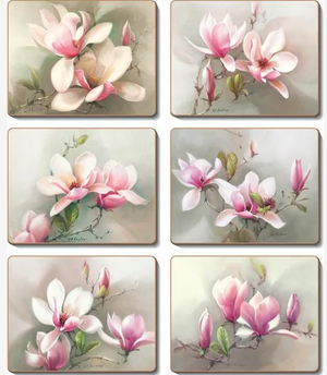 Coasters Magnolias 12x10 cm