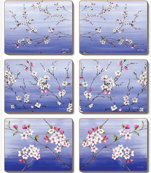 Coasters Blossoms 12x10 cm