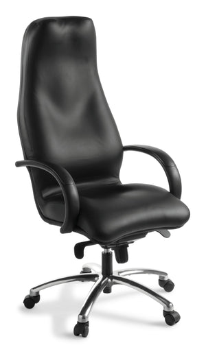Silhouette Executive Chair - Black Leather