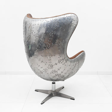 Aviator Industrial Egg Chair - Brown