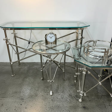 Campaign Console Table - Nickel