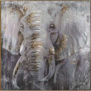 Elephant Painting - Gold Frame