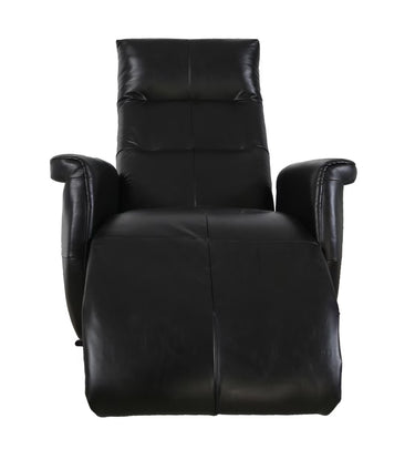 Providence Aged Leather Electric Recliner Chair - Belon Black