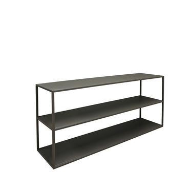 STUDIO Ellis Console Table greened grey - styled - Online8 New Zealand