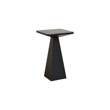 STUDIO Lyn Short metal side table in black, 300 x 300 x 505mm