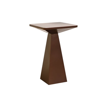 STUDIO Lyn Tall metal side table in copper brown, 350 x 350 x 550mm