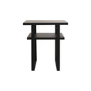 STUDIO Zen side table in black, styled in a living room