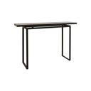 STUDIO Keaton metal console table in greyed-brown, 1200 x 300 x 790mm