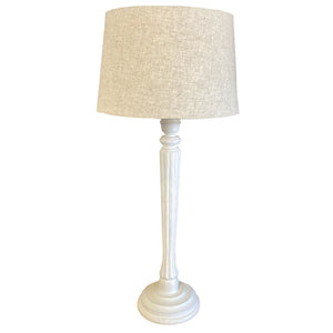 Table Lamp & Shade - Natural Linen